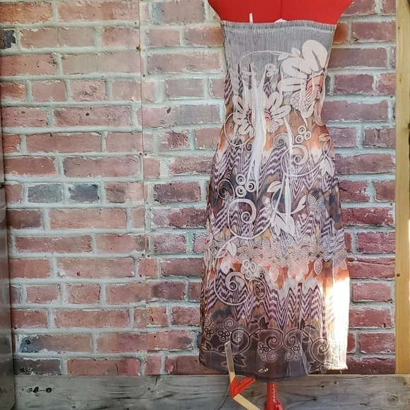 3 for $30 Lapis strapless sun dress. Anthropologie. - Picture 3 of 3